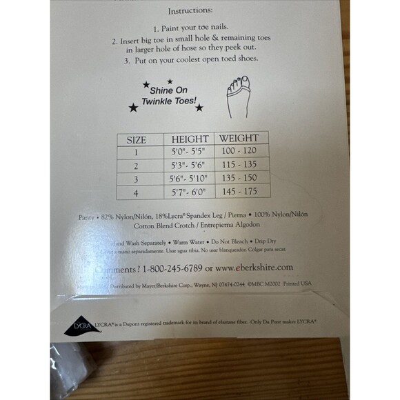 Berkshire Hose Without Toes Plus Sz 4 Nude Sheer Control Top Toeless Pantyhose - Picture 4 of 4